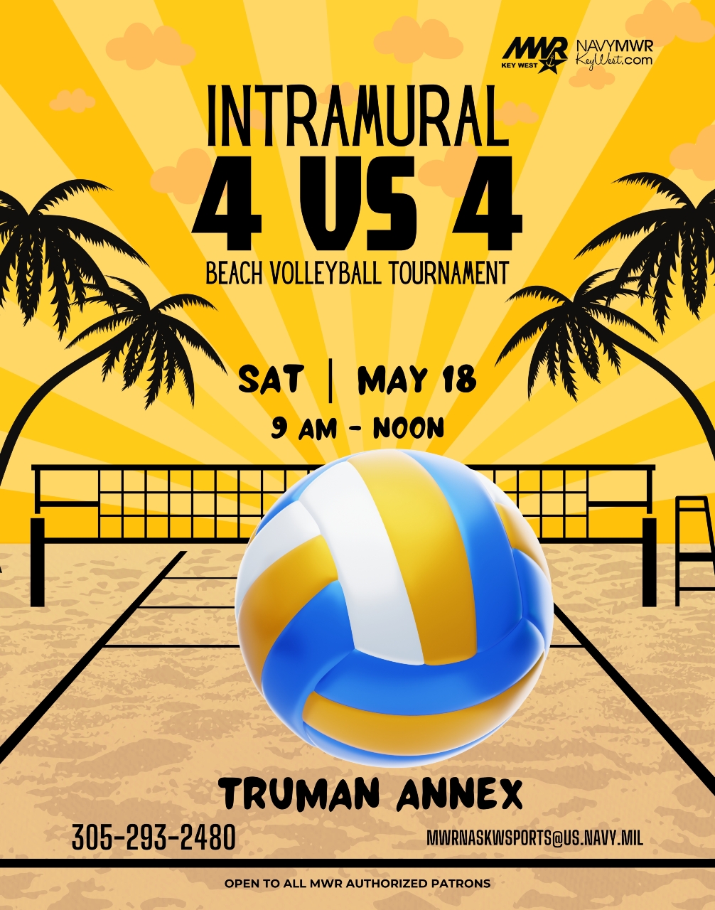 NAS Key West Intramural Beach Volleyball Tournament May 2024