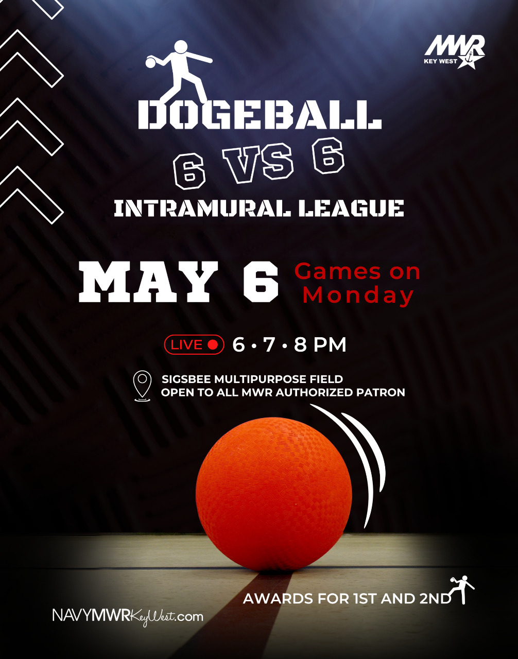 NAS Key West Intramural Dodgeball League May 2024