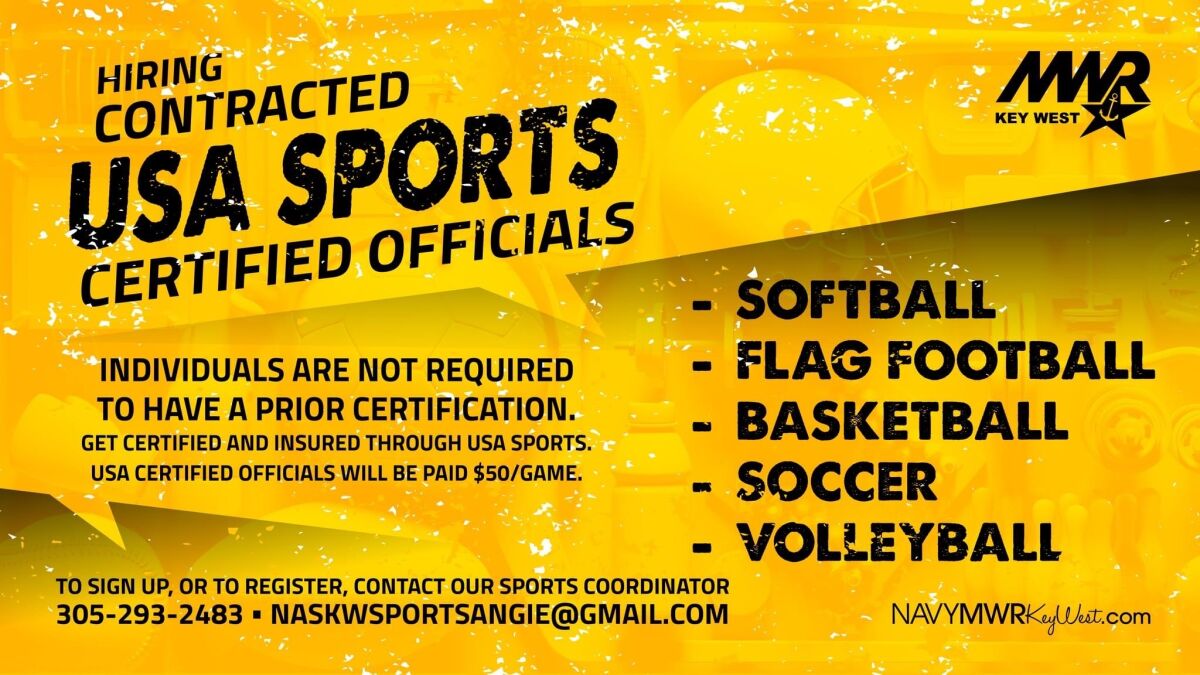 NAS Key West Sports Officials Needed