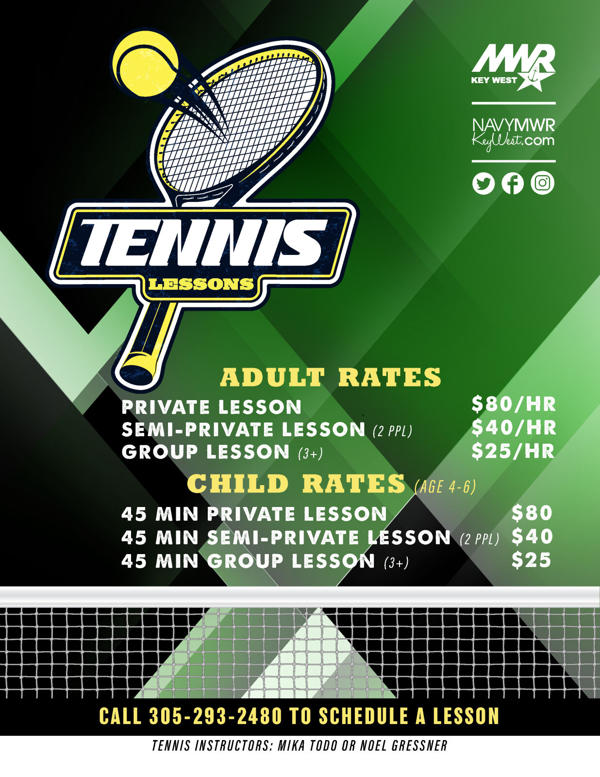 NAS Key West Tennis Lessons